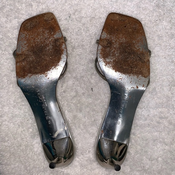 Ralph Lauren Silver Evening Sandal - Picture 6 of 6